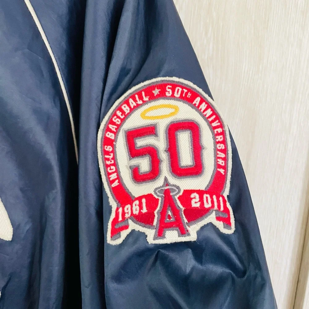 Vintage Angels Navy Bomber Jacket by LA Angels